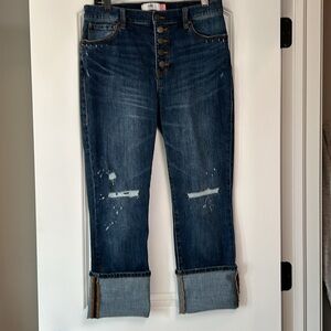Cabi #6068 button Fly Straight Leg Jeans Size 8 NWOT
